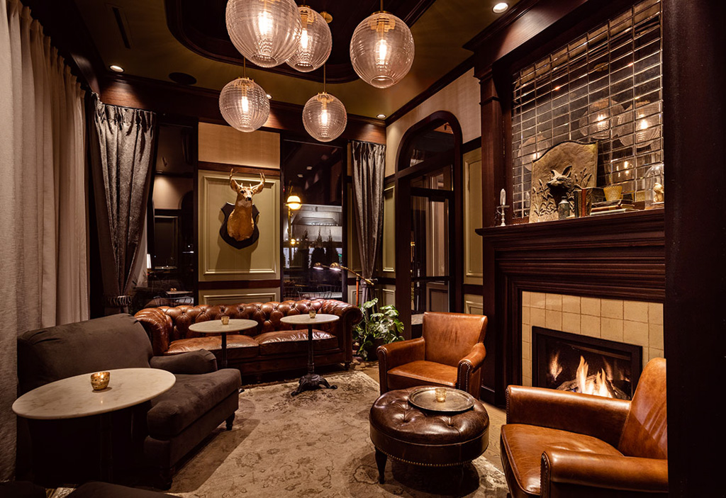 layered restaurant design