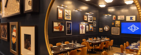 layered restaurant design